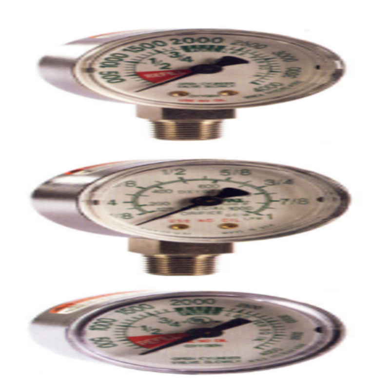 Oxygen gauges (Bottom Port)